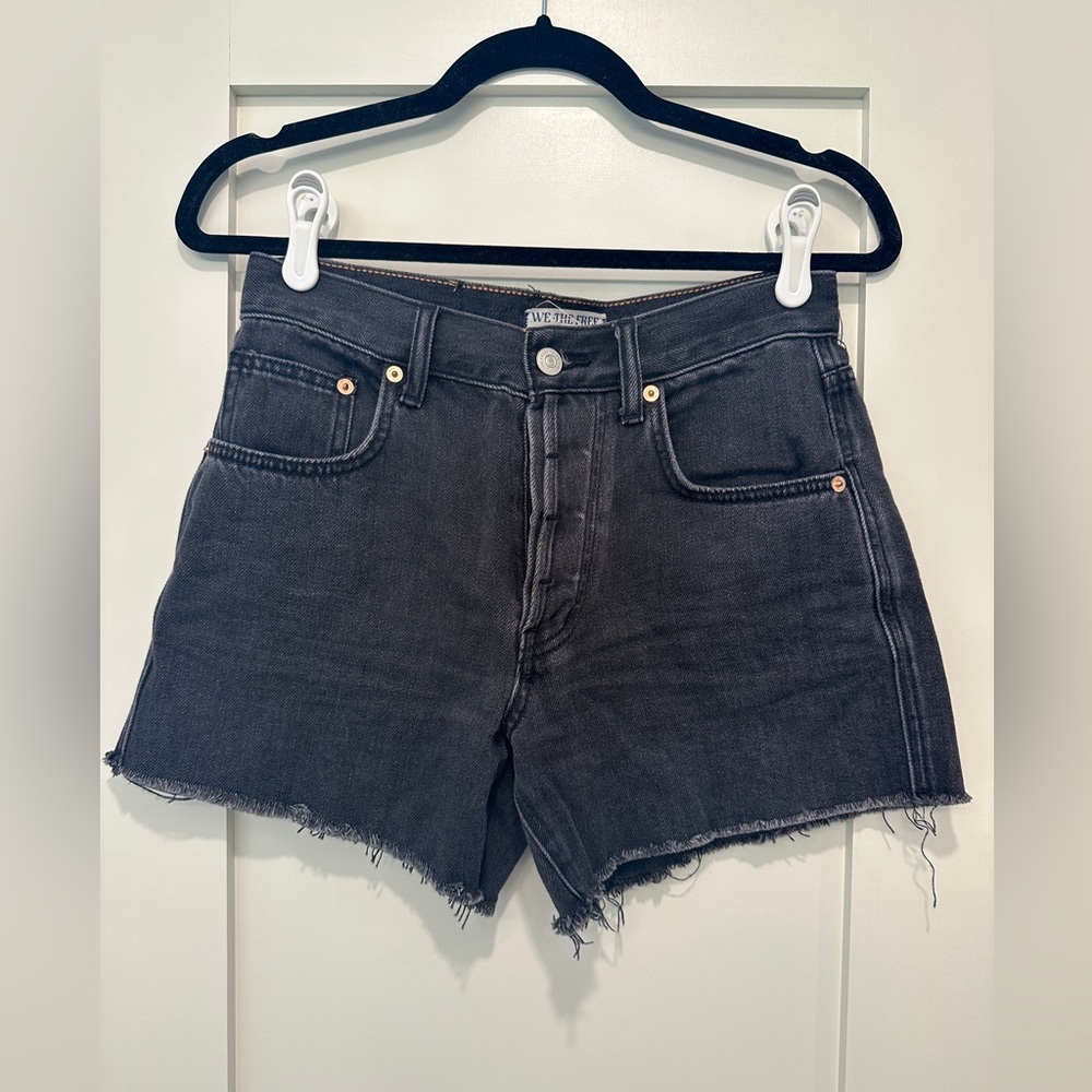 Free People Mid Rise Jean Shorts